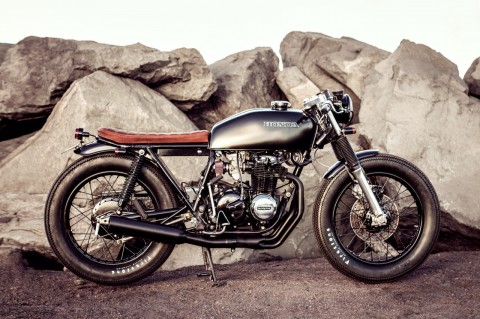 1975 Honda CB400F brat by Salty Speed Co