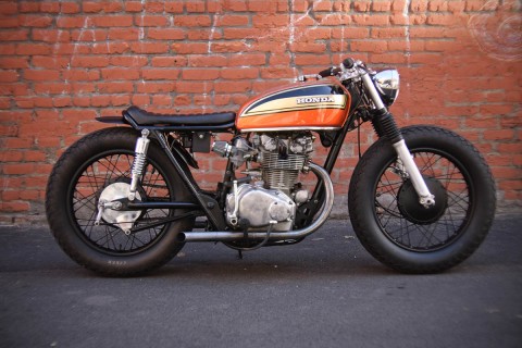 1974 CB450 Rusty by Holiday Customs